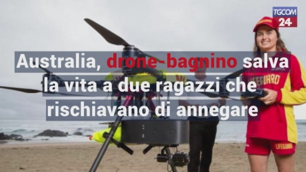 Australia, drone-bagnino salva la vita a due ragazzi